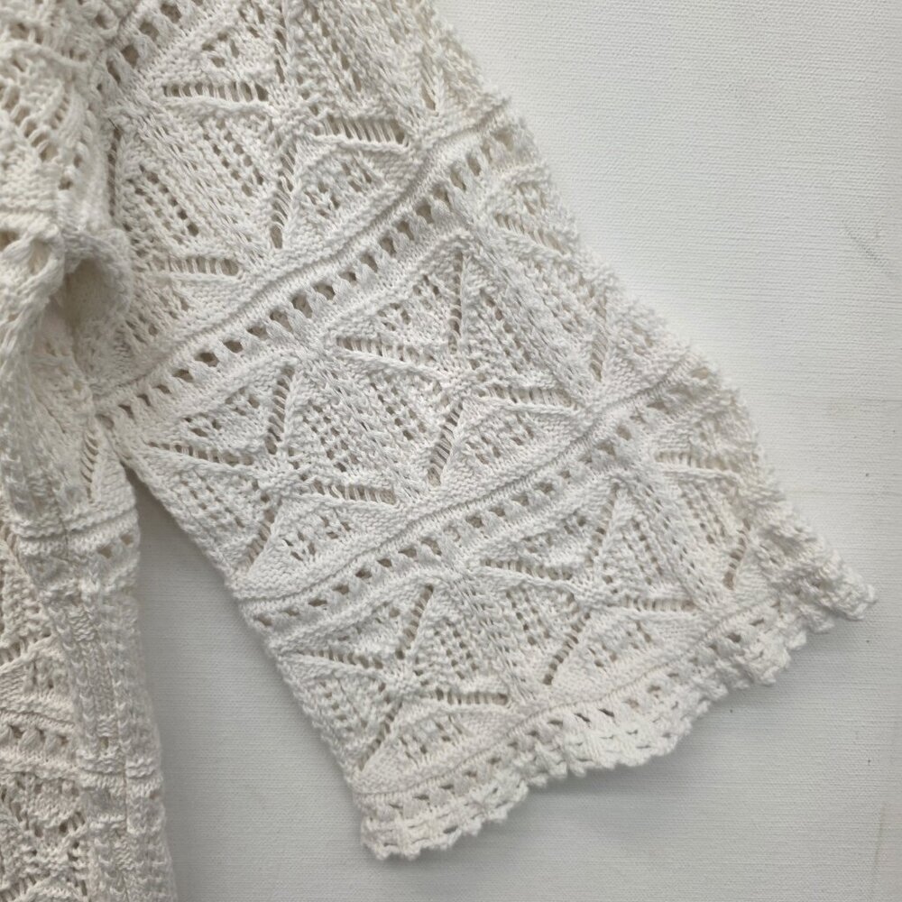 L*Space White Long Sleeve Swim Cover-up Sweater Dress Size XS/S - Picture 5 of 11